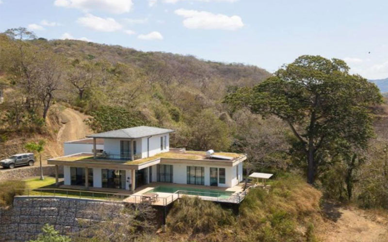 Mountain and ocean view house